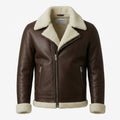 Hudson Leather Brown Jacket - Men Leather Jacket Brown - Timber AND Hide