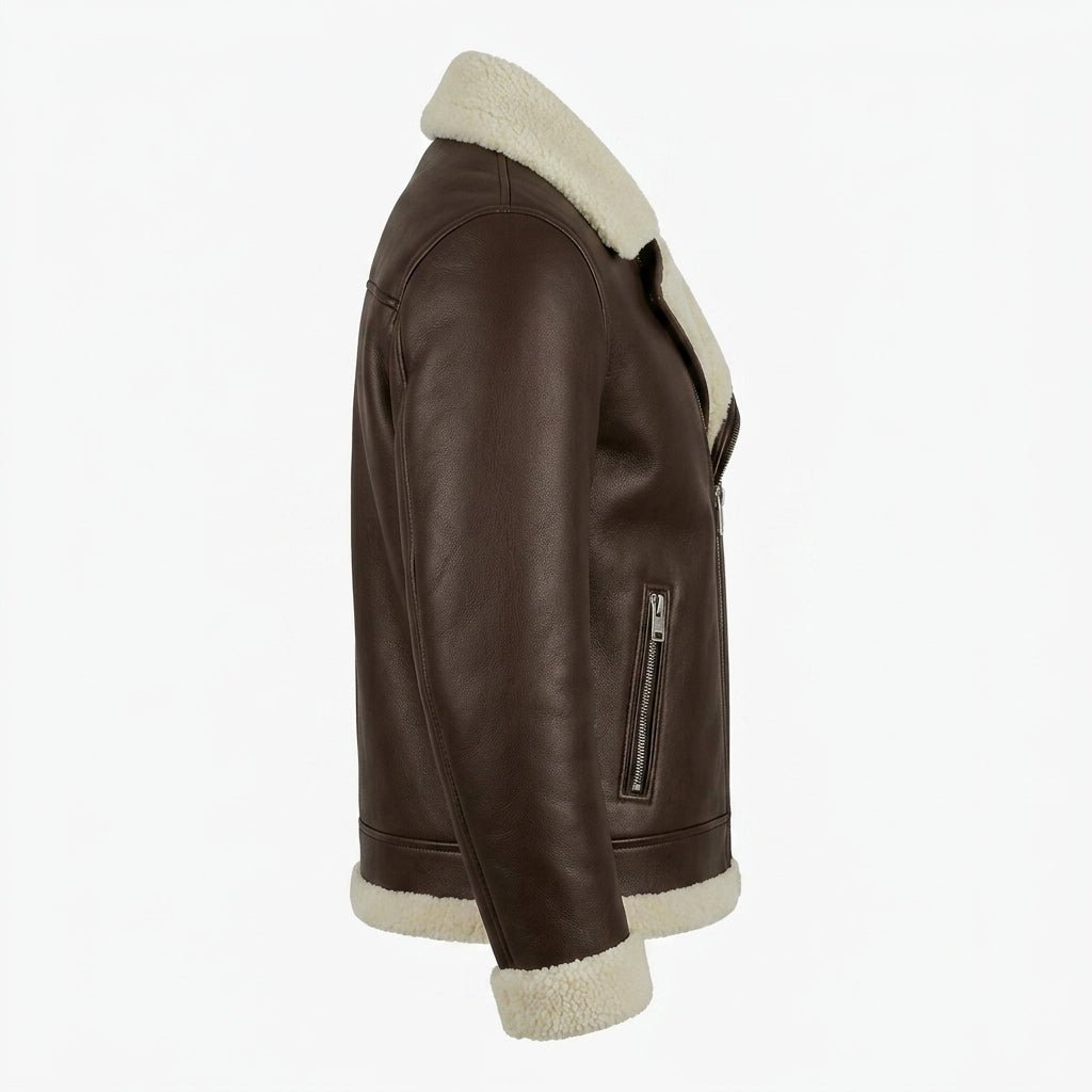 Hudson Leather Brown Jacket - Men Leather Jacket Brown - Timber AND Hide