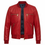 Isla Leather Red Jacket – Women Leather Jacket Red - Timber AND Hide