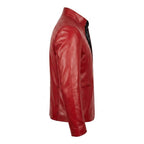 Joshua Red Leather Jacket - Leather Jacket for Men Red - Timber AND Hide