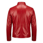 Joshua Red Leather Jacket - Leather Jacket for Men Red - Timber AND Hide