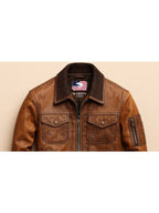 Kai Leather Brown Jacket - Men Leather Jacket Brown