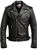 Men’s Black Biker Leather Jacket - Biker Jacket For Men