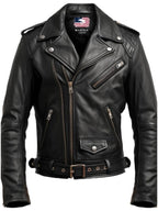 Men’s Black Biker Leather Jacket - Biker Jacket For Men