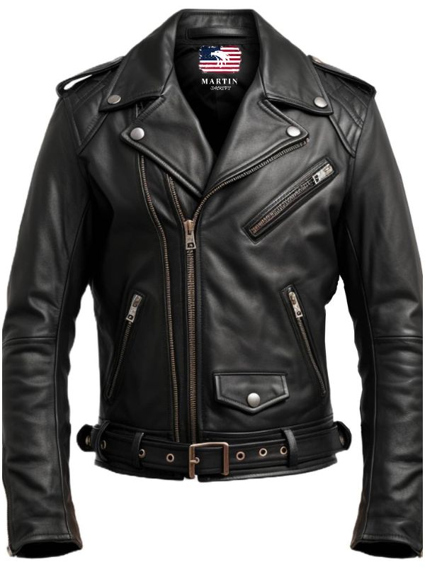 Men’s Black Biker Leather Jacket - Biker Jacket For Men