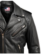 Men’s Black Biker Leather Jacket - Biker Jacket For Men