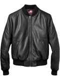 Men Leather Jacket Black Bomber – Leather Jacket Men