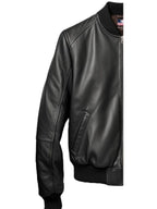 Men Leather Jacket Black Bomber – Leather Jacket Men