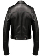 Men’s Black Leather Jacket - Biker Black Jacket