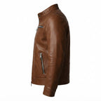 Men Brown Leather Jacket - Leather Jacket Brown - Timber AND Hide