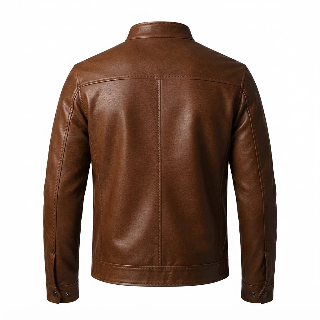 Men Brown Leather Jacket - Leather Jacket Brown - Timber AND Hide