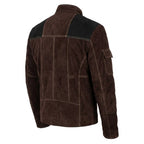 Men Casual Suede Leather Jacket - Dark Brown - Timber AND Hide