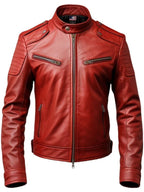 Men’s Red Leather Jacket – Bold Red Jacket