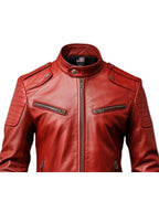 Men’s Red Leather Jacket – Bold Red Jacket