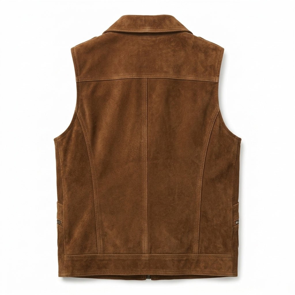 Men Suede Leather Vest - Timber AND Hide