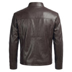 Men Swiss Brown Designer Leather Jacket - Timber AND Hide