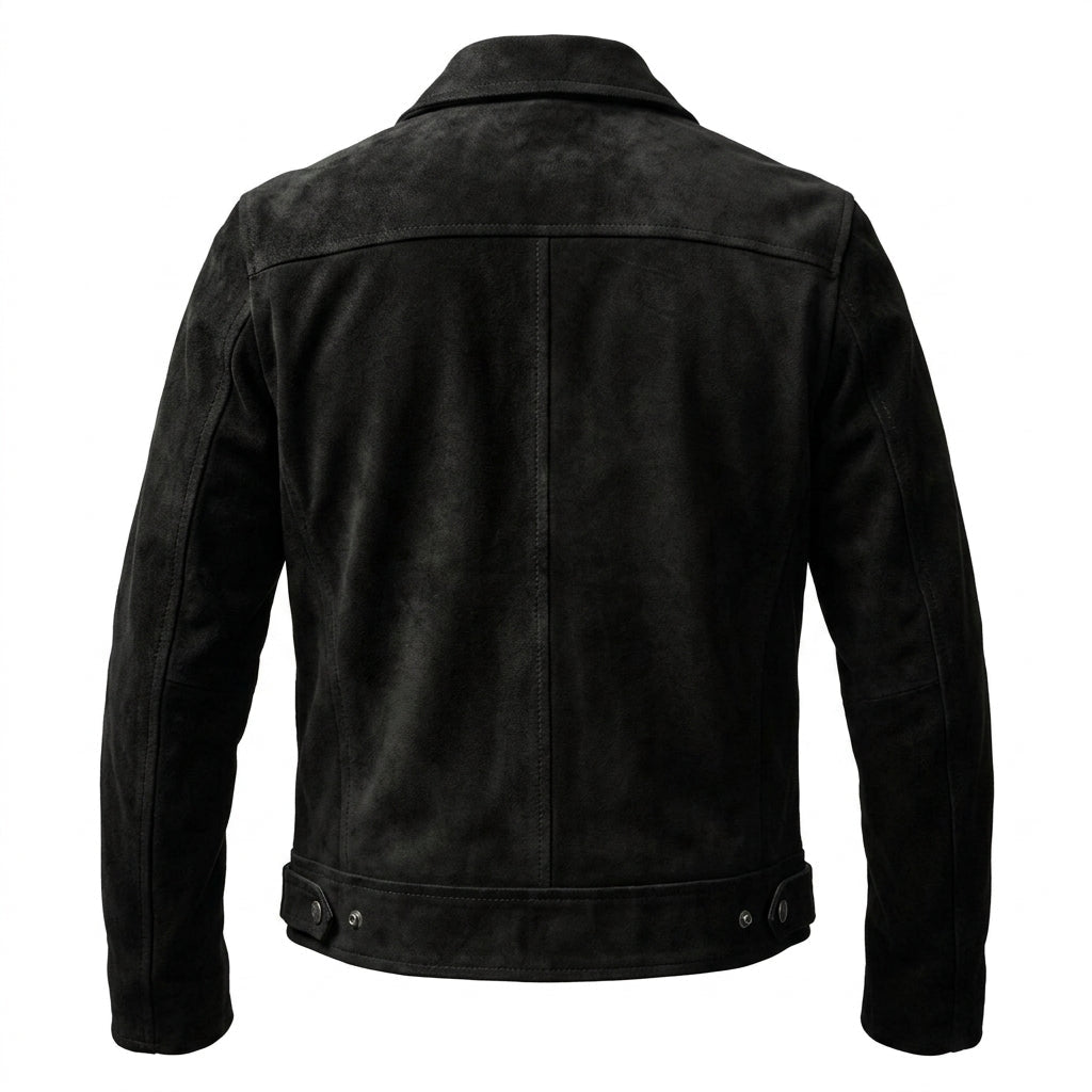 Men’s Black Suede Leather Jacket – Leather Jacket for Men - Timber AND Hide