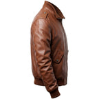 Men’s Brown Slim Fit Leather Jacket – Men’s Leather Jacket Brown - Timber AND Hide