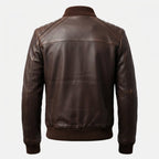 Men’s Dark Brown Leather Jacket - Timber AND Hide