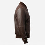 Men’s Dark Brown Leather Jacket - Timber AND Hide