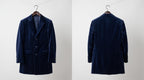 Men's Doctor Who Inspired Velvet Overcoat, Deep Navy Blue Time Traveler Jacket - Timber AND Hide