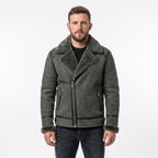 Men's Genuine Sheepskin B3 Bomber Jacket | Suede Shearling Aviator Coat - Timber AND Hide
