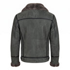Men's Genuine Sheepskin B3 Bomber Jacket | Suede Shearling Aviator Coat - Timber AND Hide
