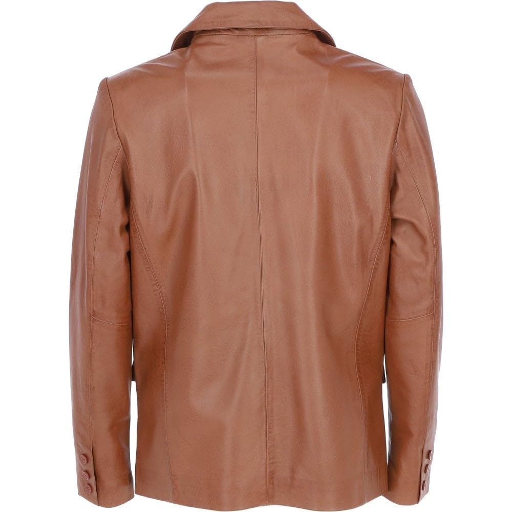 Men's Leather Blazer Notch Collar - Timber AND Hide