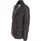 Men's Leather Blazer Notch Collar - Timber AND Hide