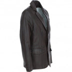Men's Leather Blazer Notch Collar - Timber AND Hide