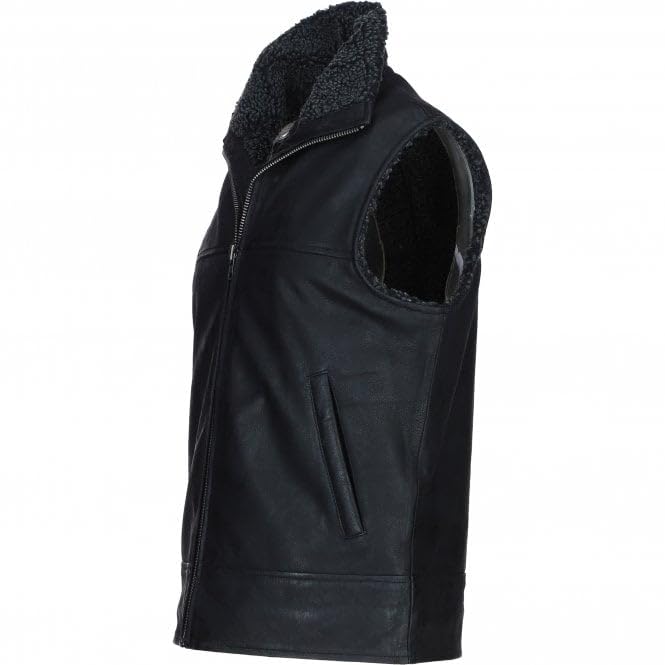Men's Leather Waistcoat Brown ALPHA Vest - Timber AND Hide