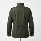 Men's Leon Kennedy Green Cotton Utility Coat | Military Style Men's Field Jacket (Cosplay) - Timber AND Hide