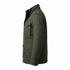 Men's Leon Kennedy Green Cotton Utility Coat | Military Style Men's Field Jacket (Cosplay) - Timber AND Hide