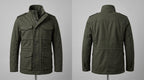 Men's Leon Kennedy Green Cotton Utility Coat | Military Style Men's Field Jacket (Cosplay) - Timber AND Hide