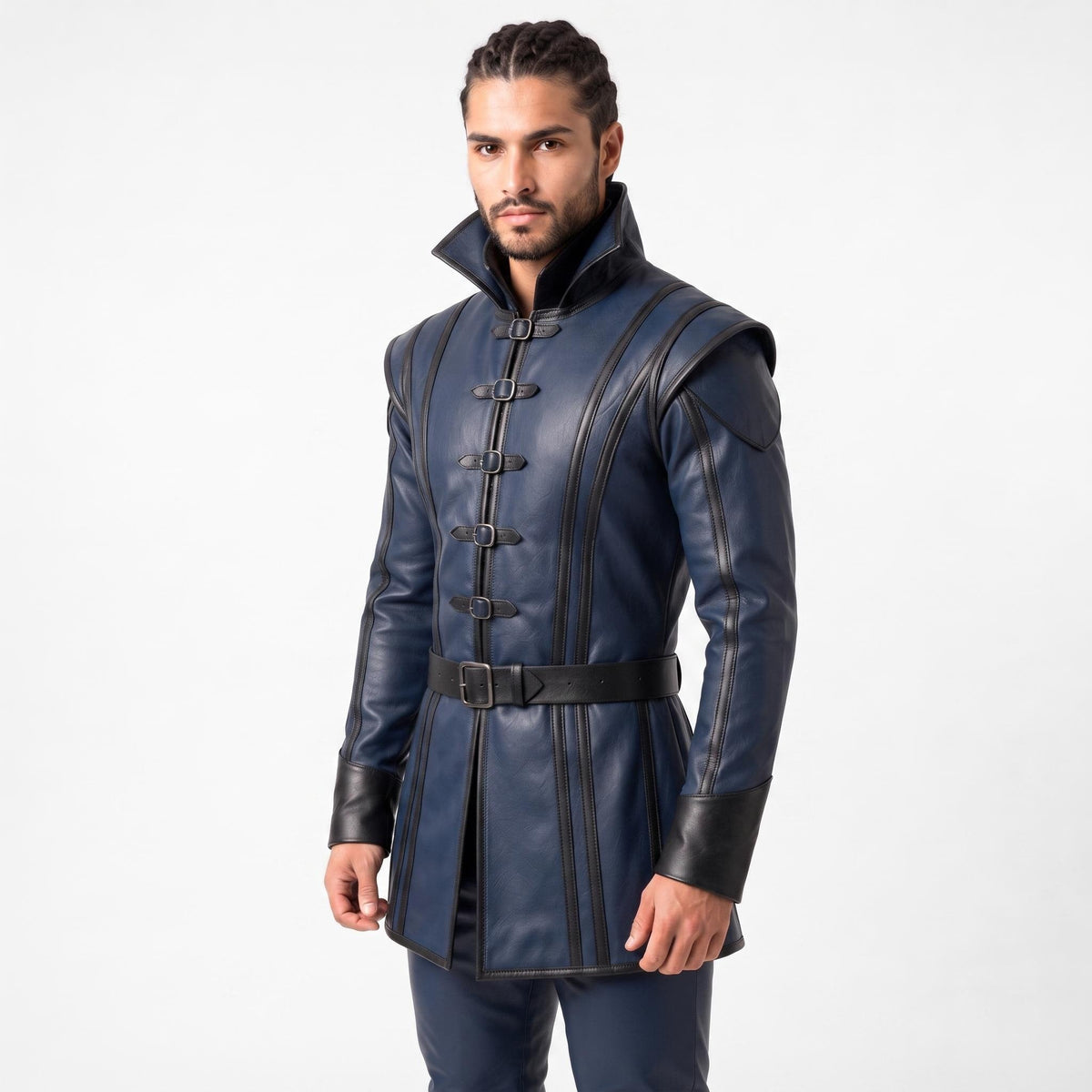 Men's Medieval Leather Warrior Set | Renaissance LARP Fantasy Tunic Cosplay Armor - Timber AND Hide
