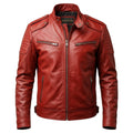 Men’s Red Leather Jacket – Bold Red Jacket - Timber AND Hide