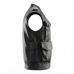 Men’s Rub Off Military Leather Vest - Timber AND Hide