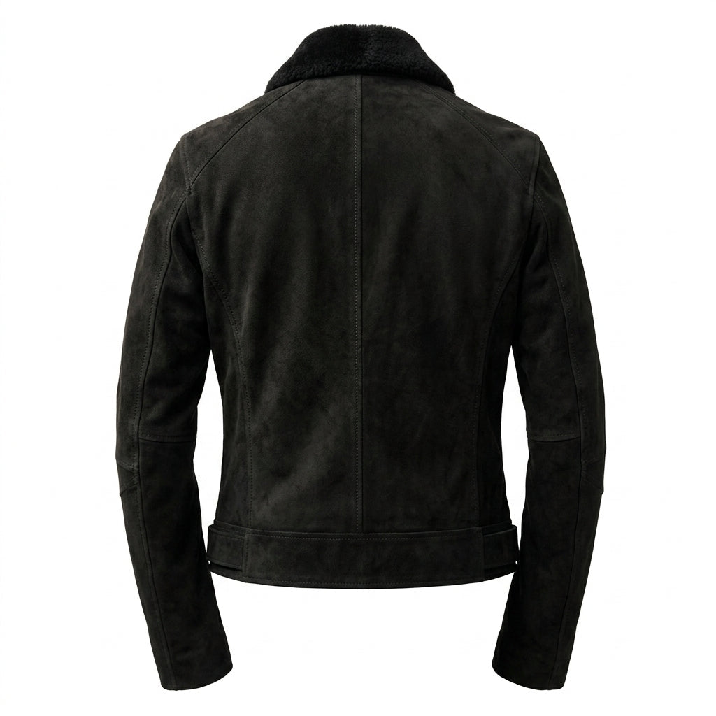 Men’s Suede Leather Jacket Black – Suede Black Jacket - Timber AND Hide