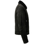 Men’s Suede Leather Jacket Black – Suede Black Jacket - Timber AND Hide