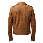 Men’s Suede Leather Jacket – Camel Brown - Timber AND Hide