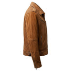 Men’s Suede Leather Jacket – Camel Brown - Timber AND Hide