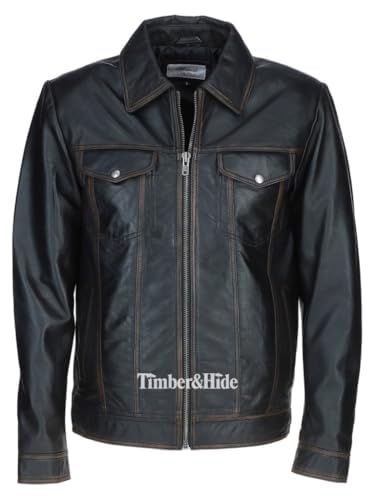 Men's tan leather bomber Jacket - Timber AND Hide