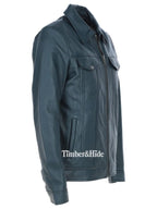 Men's tan leather bomber Jacket - Timber AND Hide