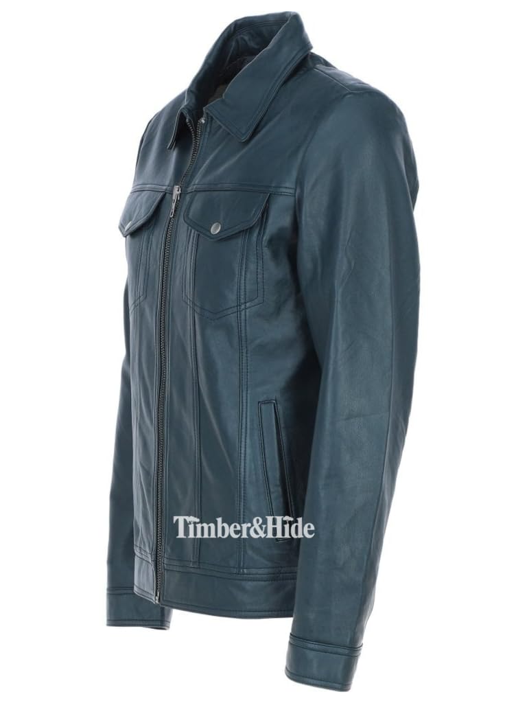 Men's tan leather bomber Jacket - Timber AND Hide