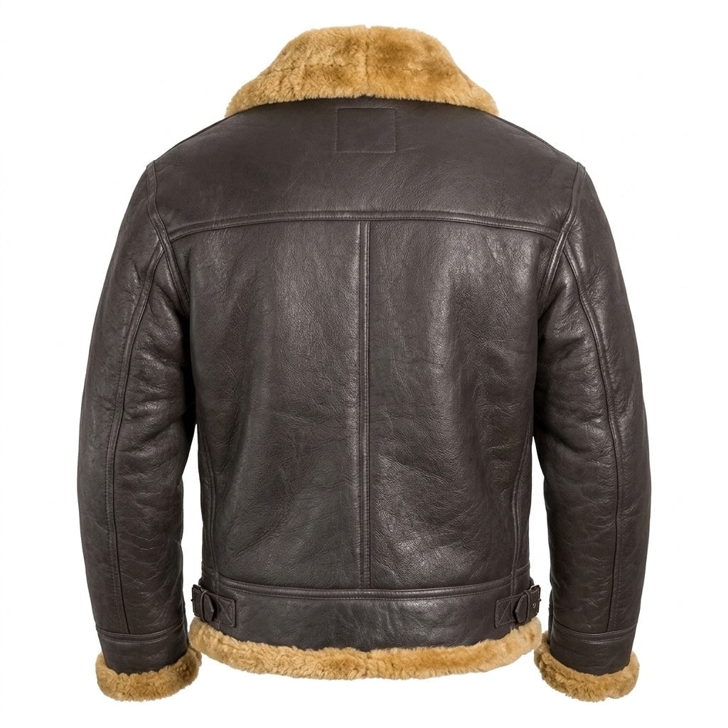 Men’s Trending B3 Bomber Shearling Leather Jacket - Timber AND Hide