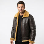Men’s Trending B3 Bomber Shearling Leather Jacket - Timber AND Hide
