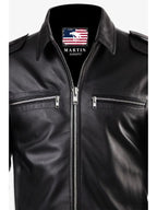 Michael Tom Classic Black Leather Jacket