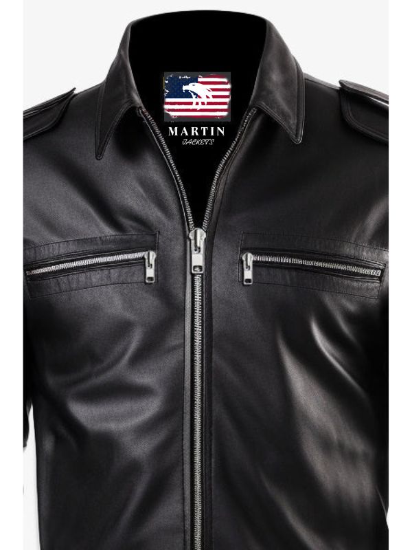 Michael Tom Classic Black Leather Jacket