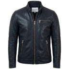 Reggie Black Leather Jacket - Men Leather Jacket Black - Timber AND Hide
