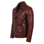 Roman Red Leather Jacket - Leather Jacket for Men Red - Timber AND Hide